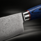 Close-up of the seiryu paring knife blade and handle