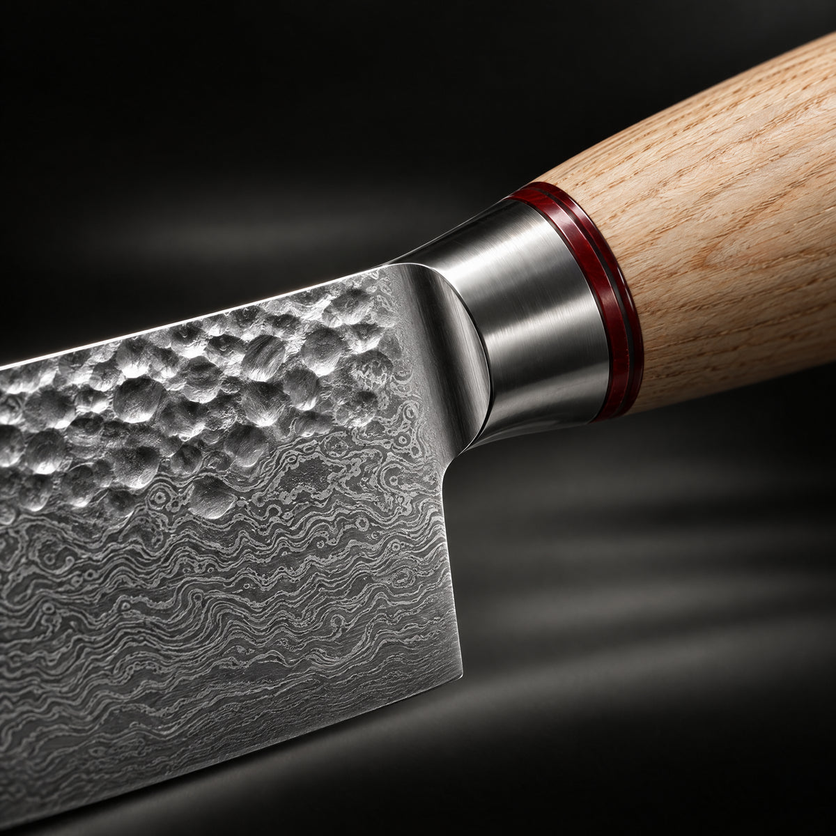 Close-up of the takumi paring knife blade and handle