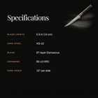 Daigo Honesuki Boning Knife specifications