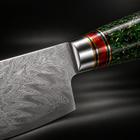 Close-up of the daigo honesuki boning knife blade and handle