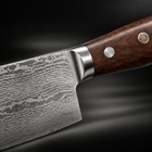 Close-up of the musashi honesuki boning knife blade and handle