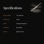 Daigo Bread Knife specifications