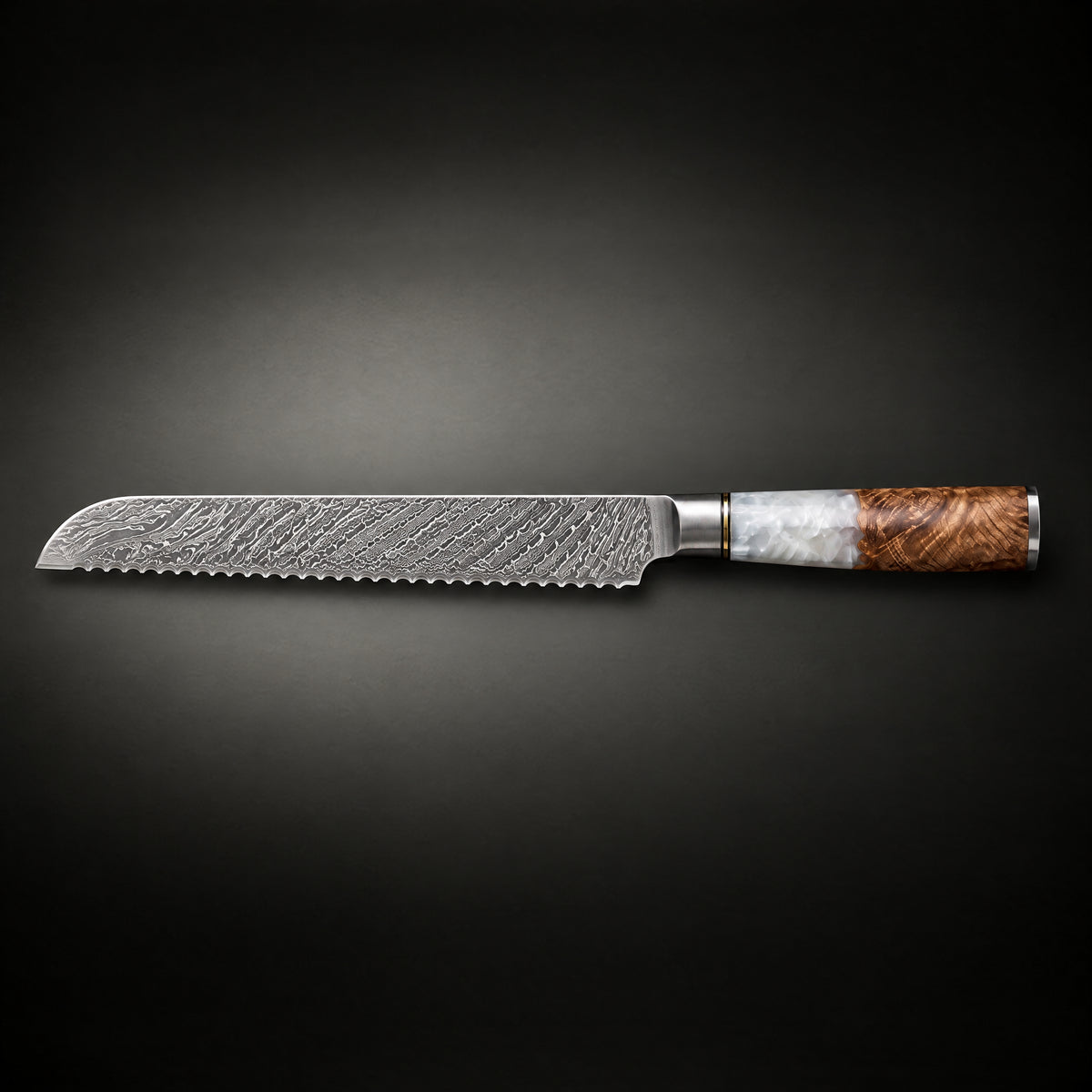 Reimei Bread Knife, full side profile
