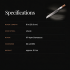 Reimei Bread Knife specifications