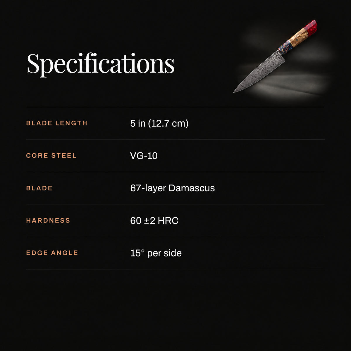 Akatsuki Utility Knife specifications