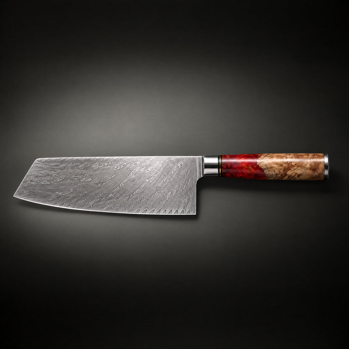 Akagi Vegetable Cleaver Knife, full side profile