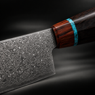 Close-up of the arashi cleaver knife blade and handle