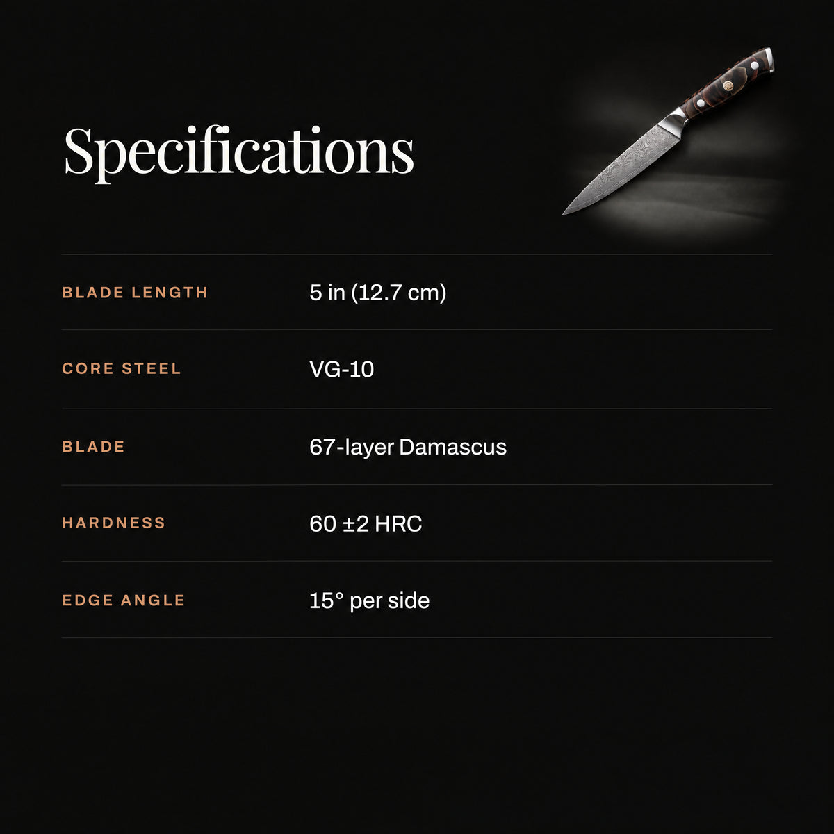 Kongo Utility Knife specifications