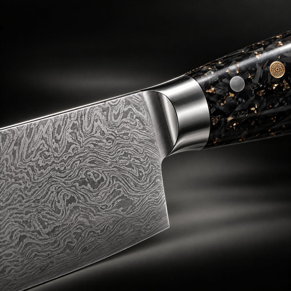 Close-up of the kogane utility knife blade and handle