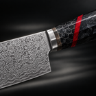 Close-up of the shiden utility knife blade and handle