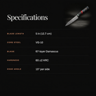 Shingen Utility Knife specifications