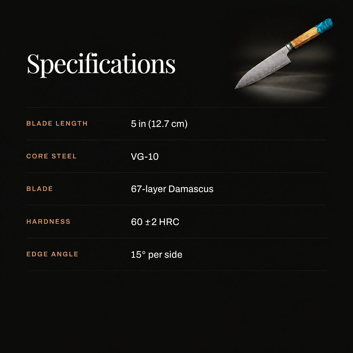 Suijin Utility Knife specifications