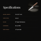 Taiga Utility Knife specifications