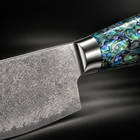 Close-up of the gekko cleaver knife blade and handle