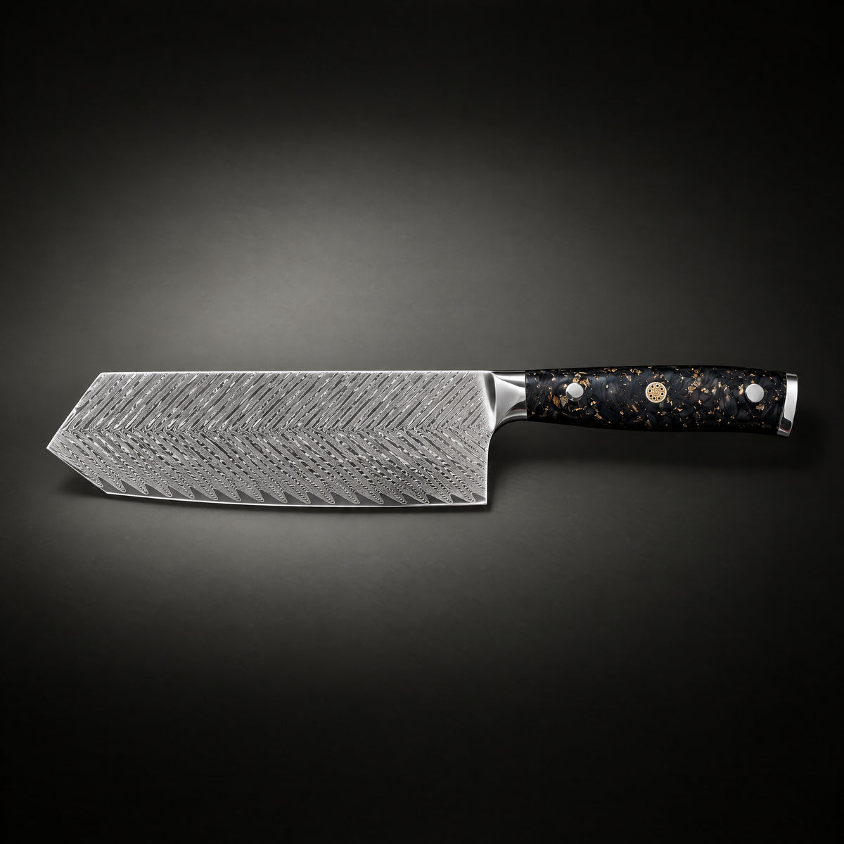 Kogane Vegetable Cleaver Knife, full side profile