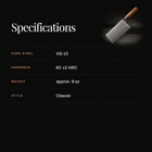 Katsura Slicing Cleaver specifications
