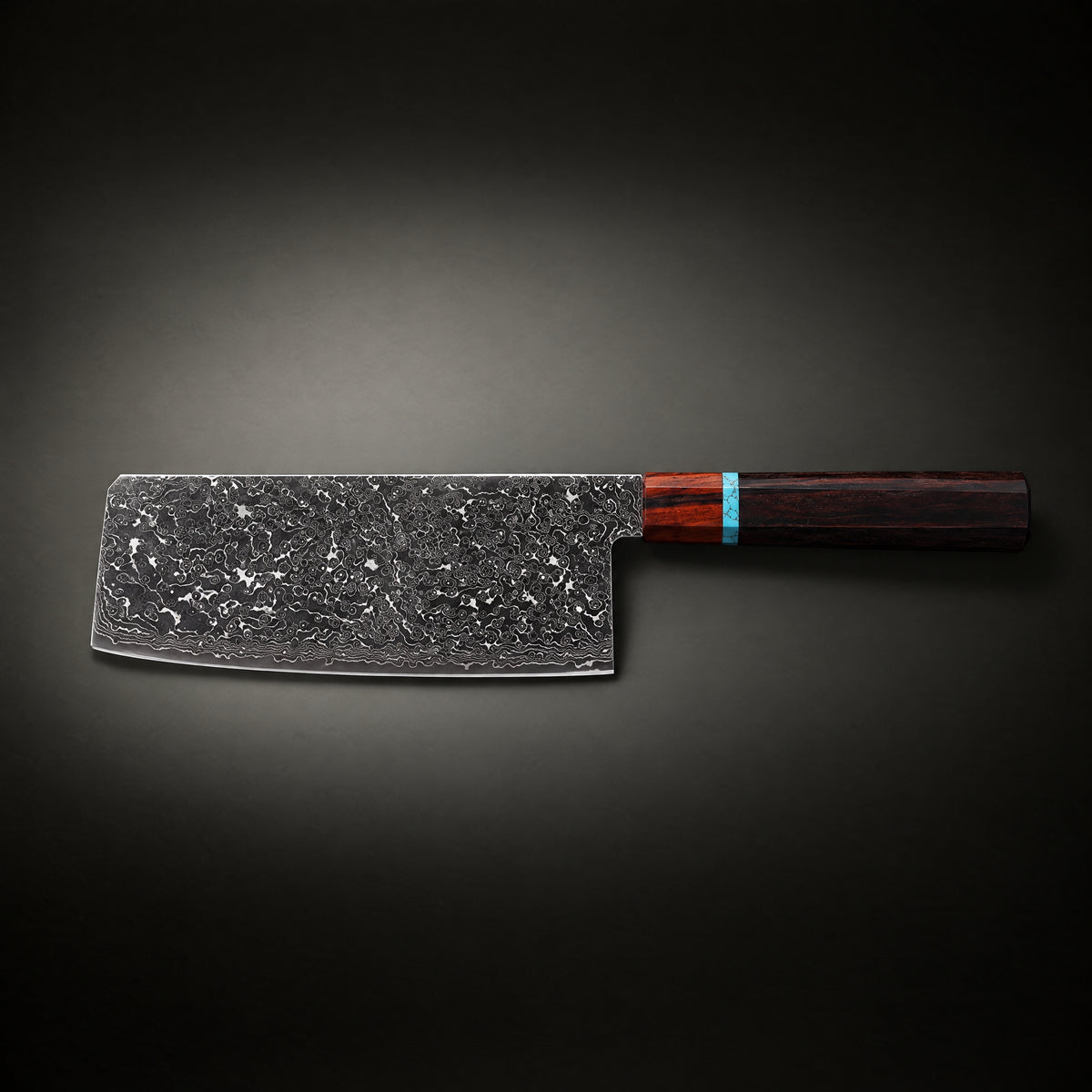 Isamu Vegetable Cleaver Knife, full side profile