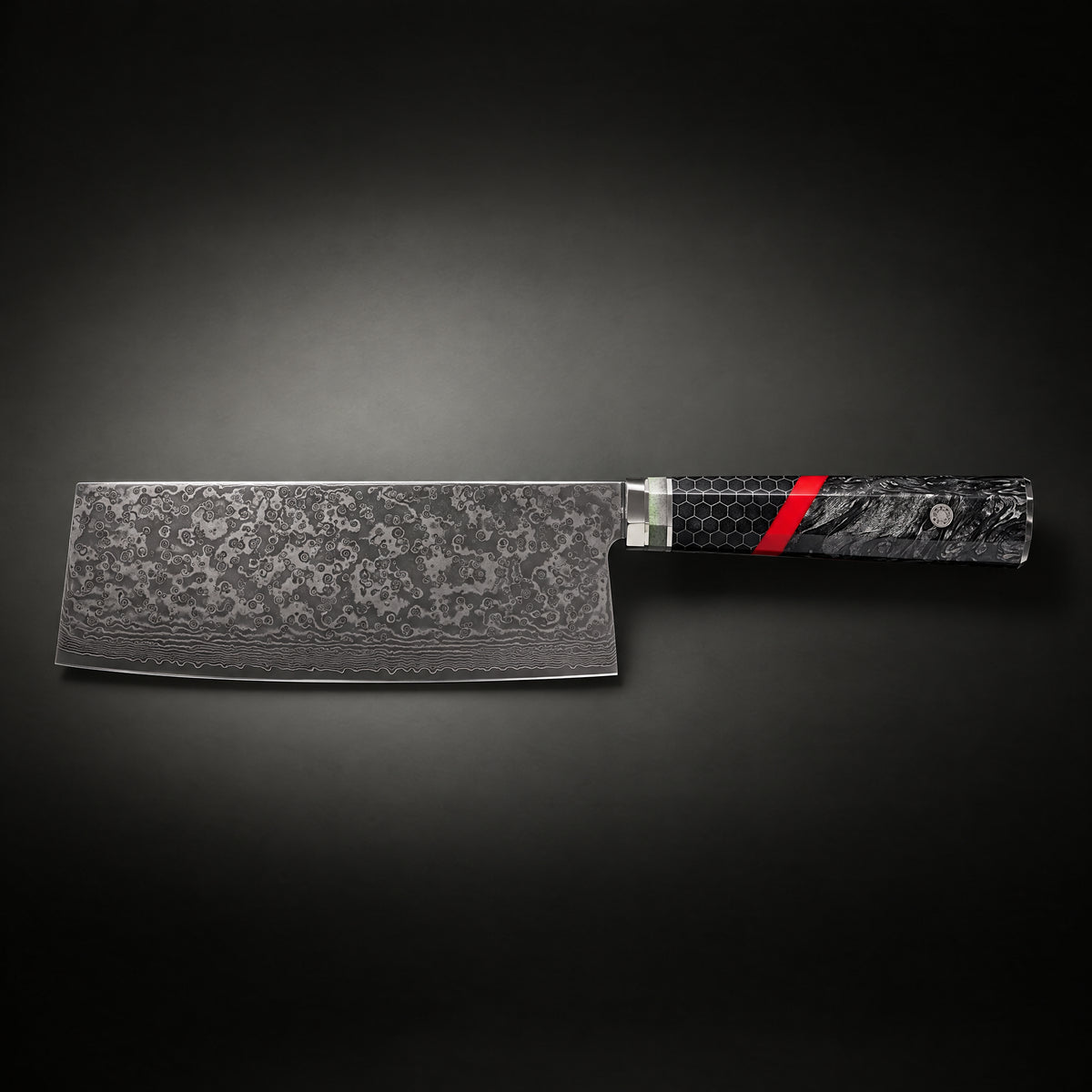 Shingen Vegetable Cleaver Knife, full side profile
