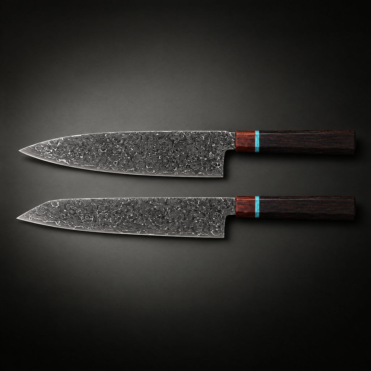 Arashi 2-Piece Knife Set (Gyuto & Kiritsuke), full side profile
