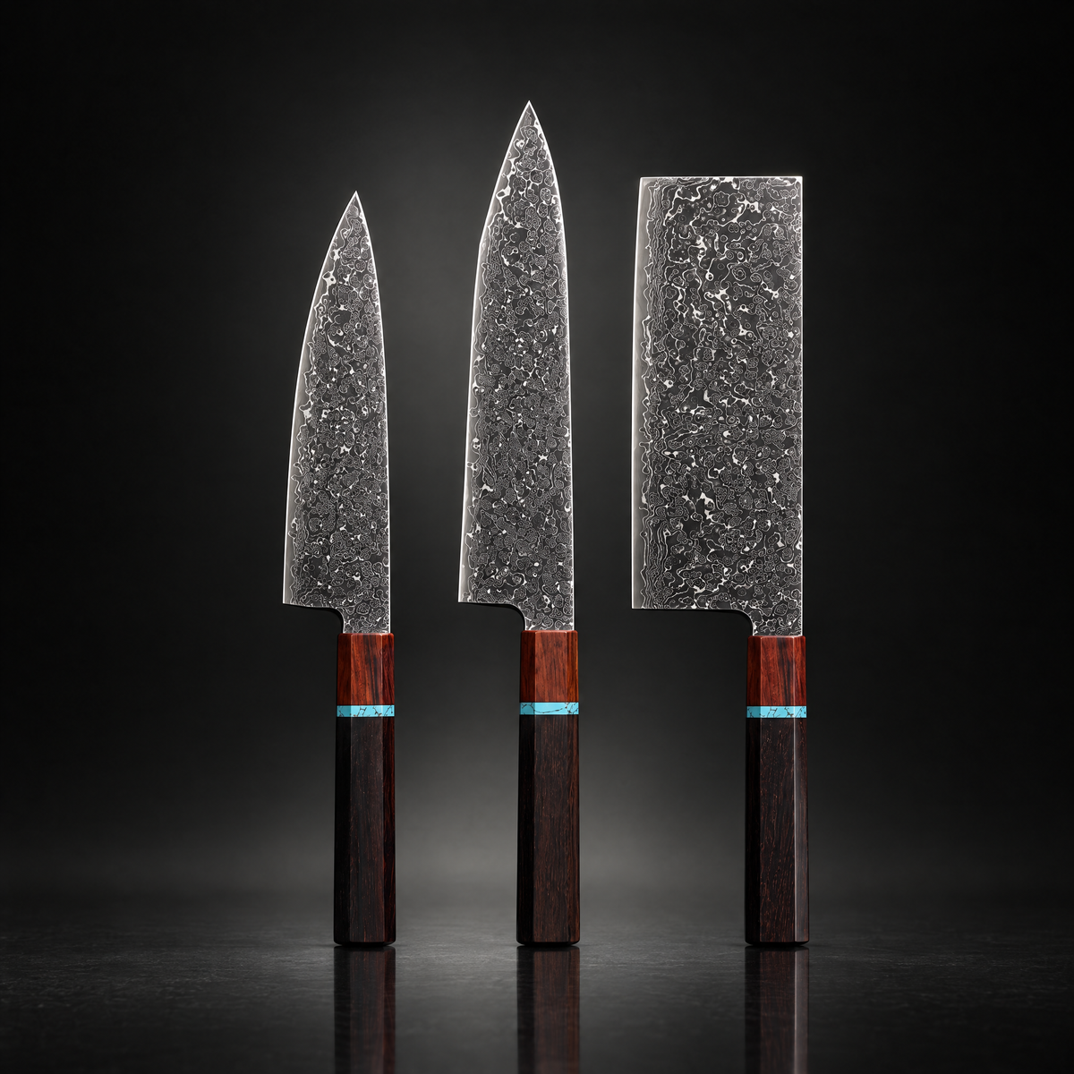 Arashi 3-Piece Knife Set (Gyuto, Kiritsuke & Cleaver)