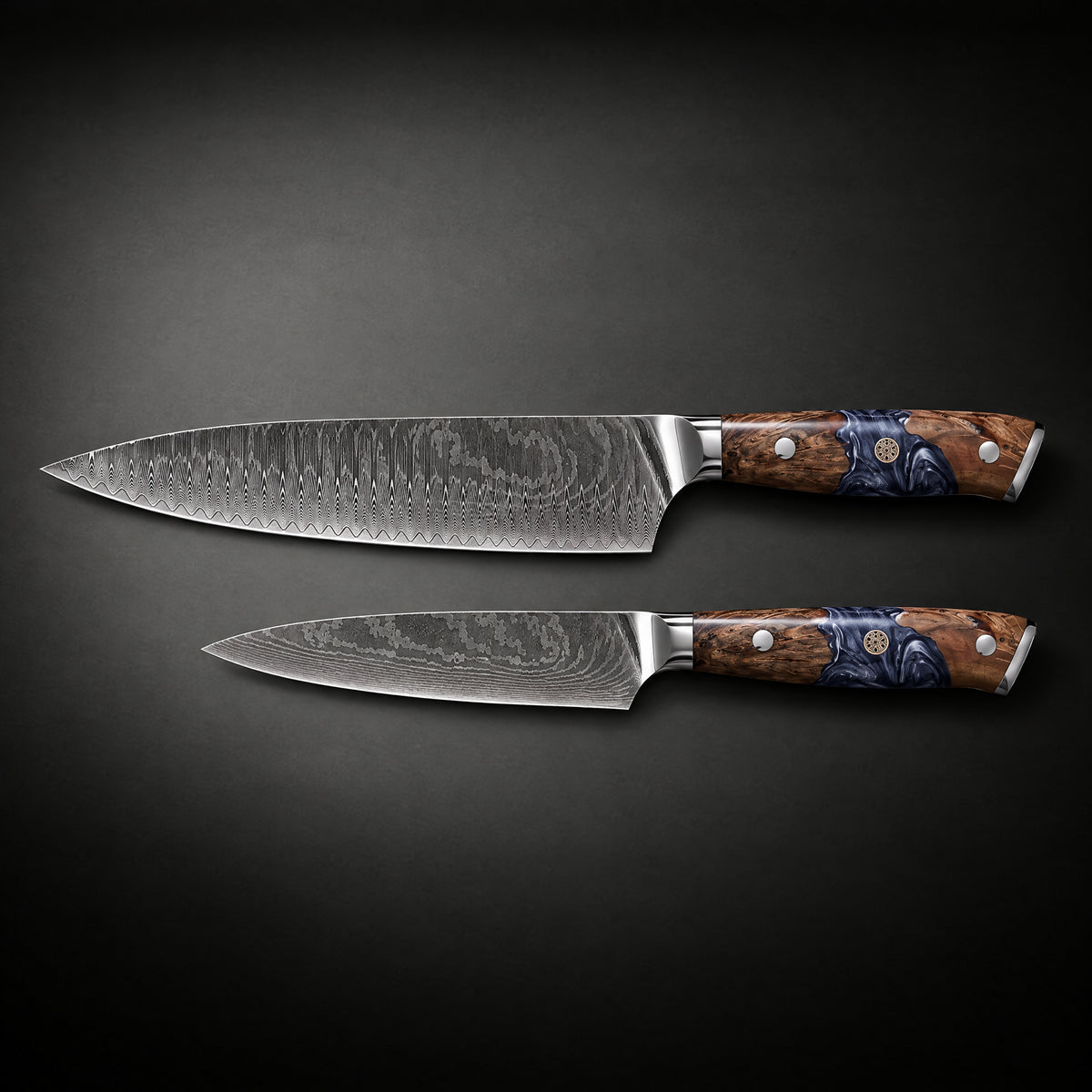Haku 2-Piece Knife Set (Gyuto & Petty), full side profile