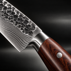 Close-up of the hagane 6-piece knife set blade and handle