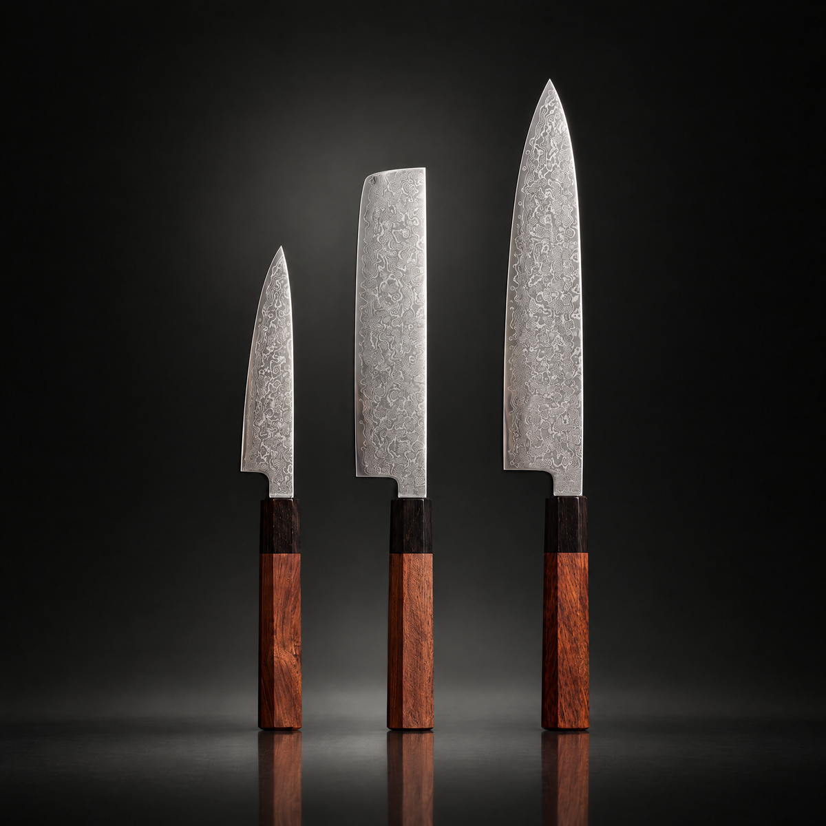 Kenshin 3-Piece Knife Set (Gyuto, Nakiri & Petty)