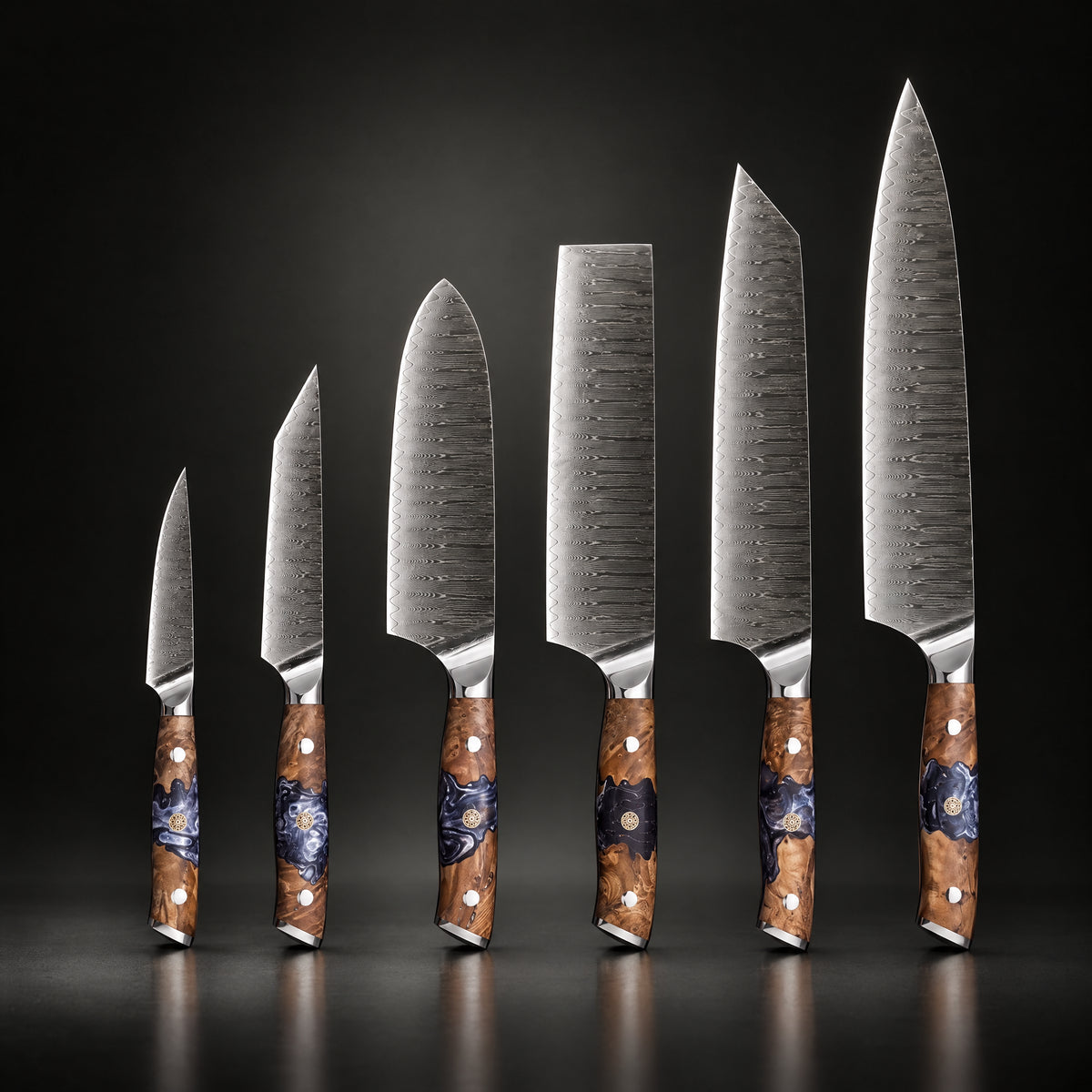 Haku Damascus Knife Set