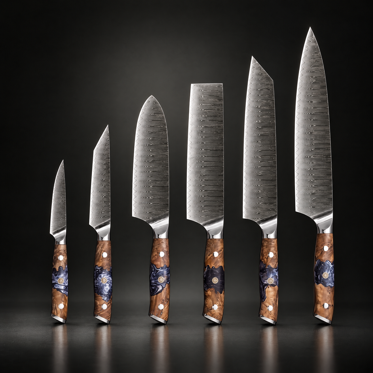 Haku Damascus Knife Set