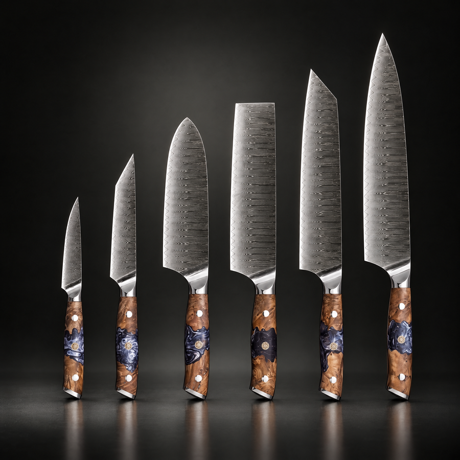 Haku Damascus Knife Set