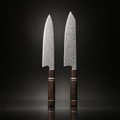 Hakugin Damascus Knife Set
