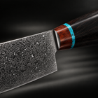 Close-up of the arashi bunka knife blade and handle