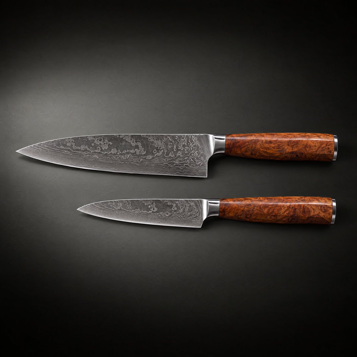 Katsura 2-Piece Knife Set (Gyuto & Petty), full side profile