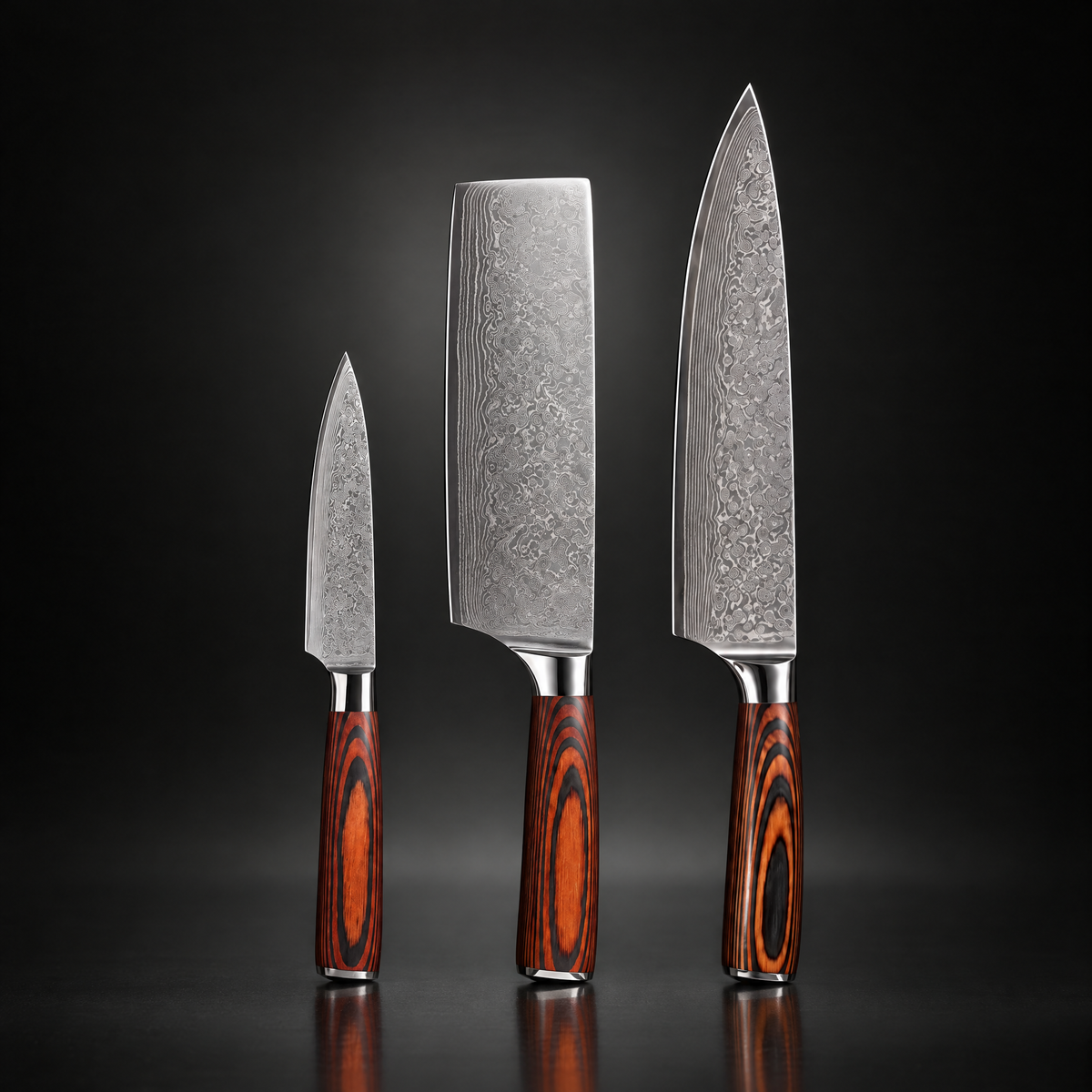 Asahi 3-Piece Knife Set (Gyuto, Nakiri & Petty)