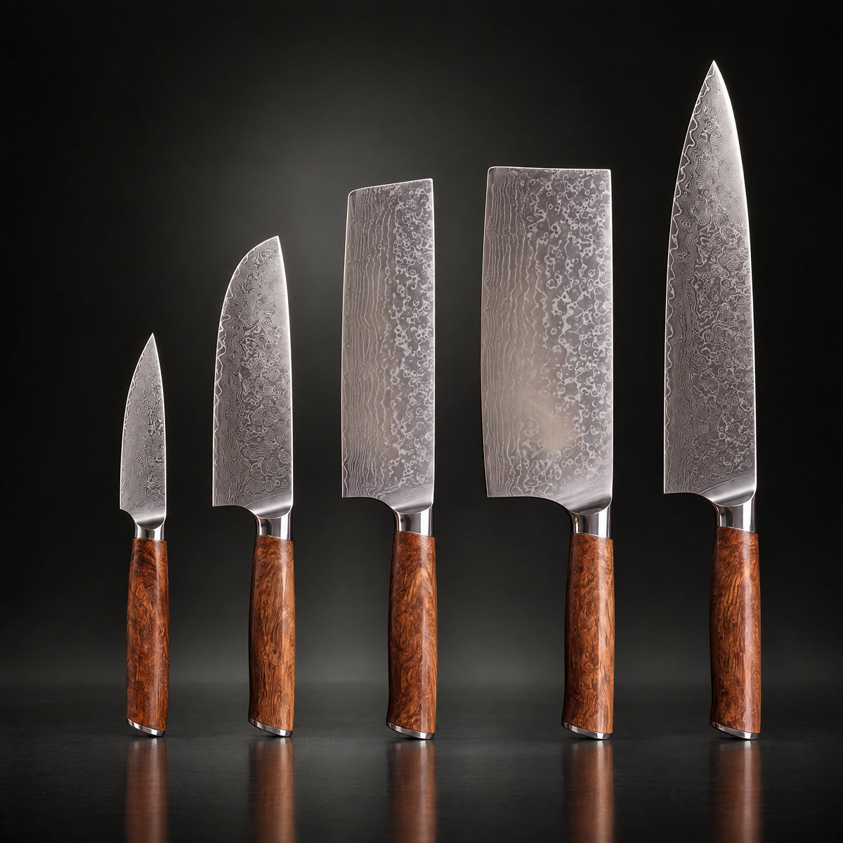 Katsura Damascus Knife Set