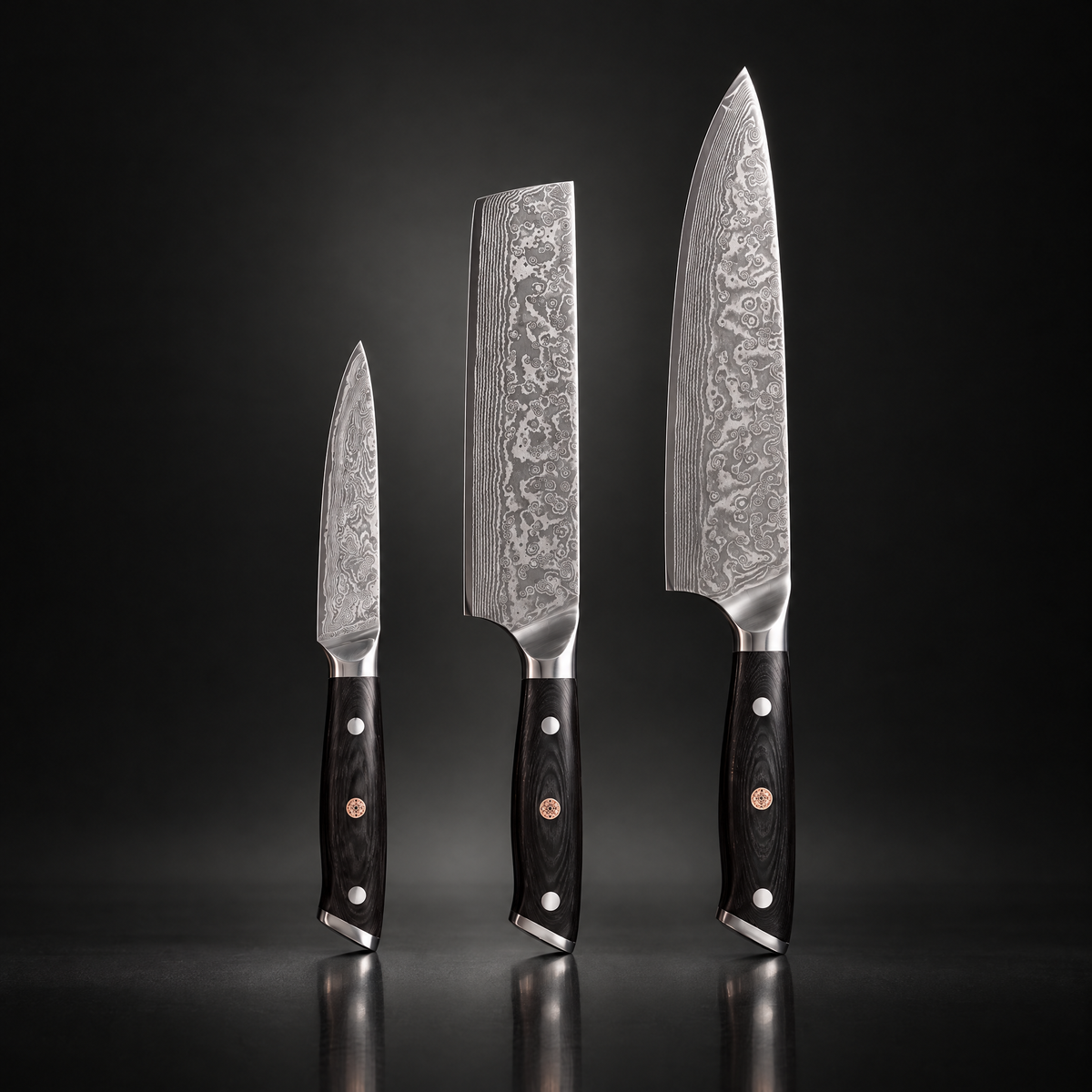 Guren 3-Piece Knife Set (Gyuto, Nakiri & Petty)