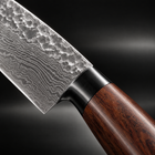 Close-up of the akitsu 2-piece knife set (gyuto & kiritsuke) blade and handle