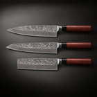 Akitsu 3-Piece Knife Set, full side profile
