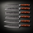 Hagane 6-Piece Knife Set, full side profile