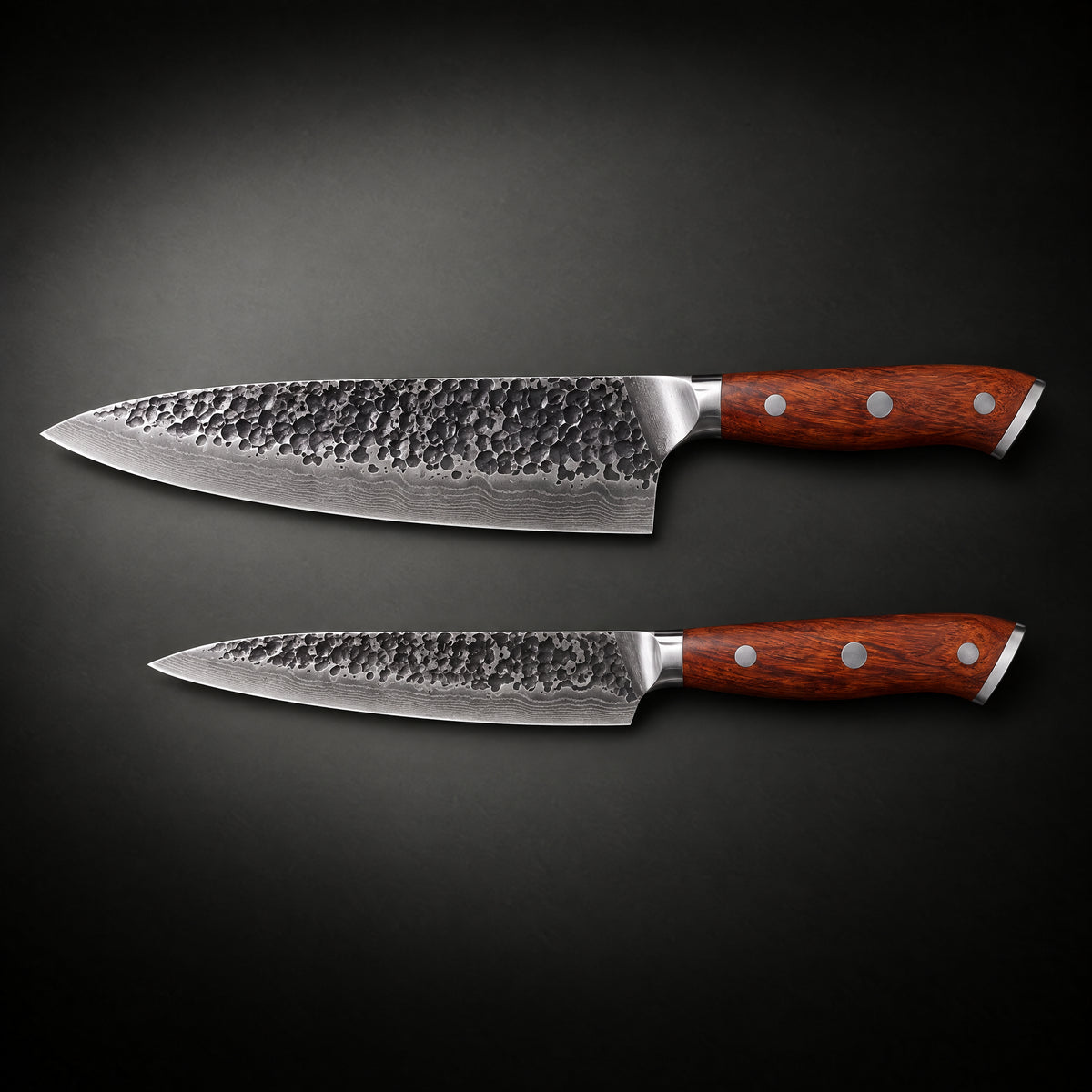 Hagane 2-Piece Knife Set (Gyuto & Utility), full side profile