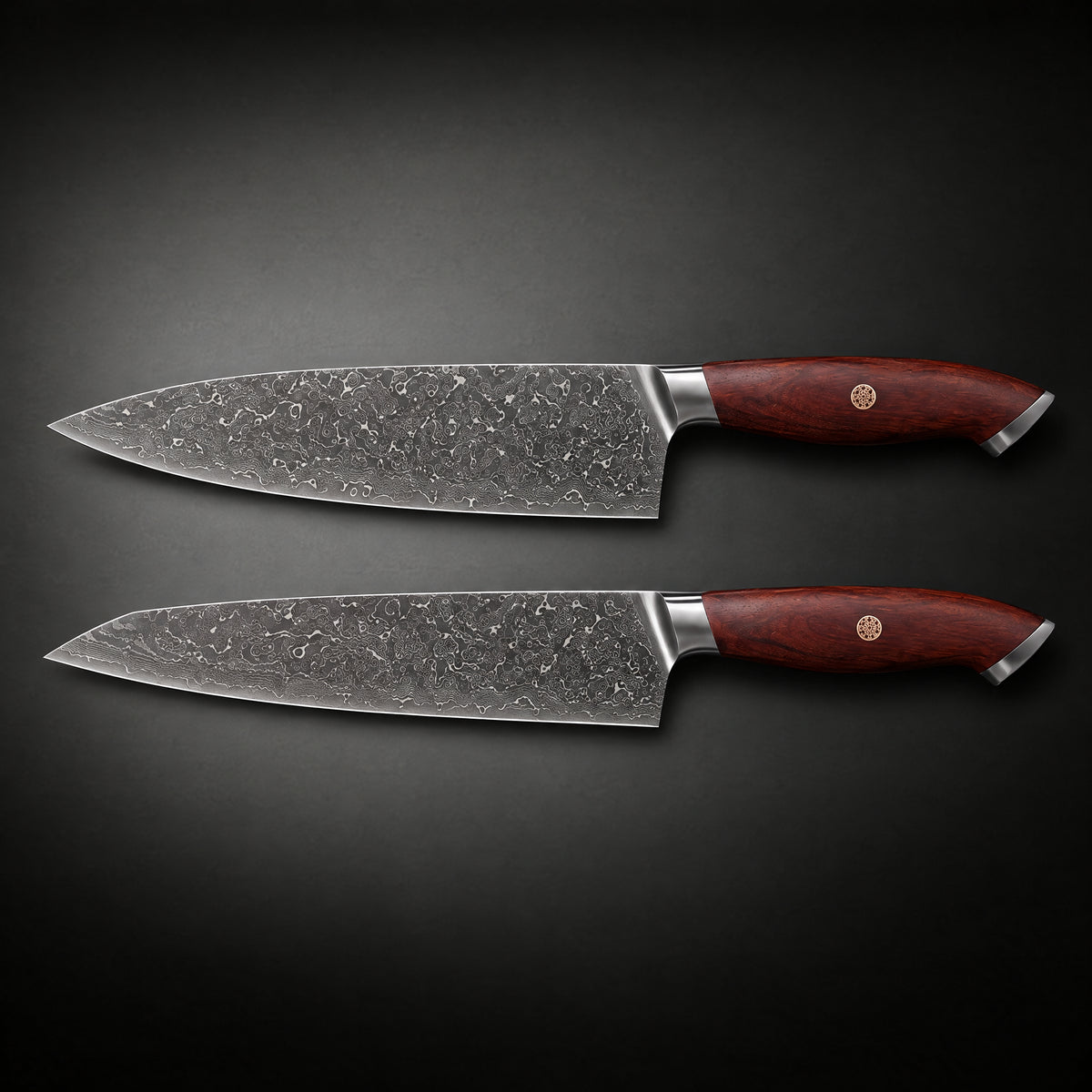 Kurama 2-Piece Knife Set (Gyuto & Kiritsuke), full side profile