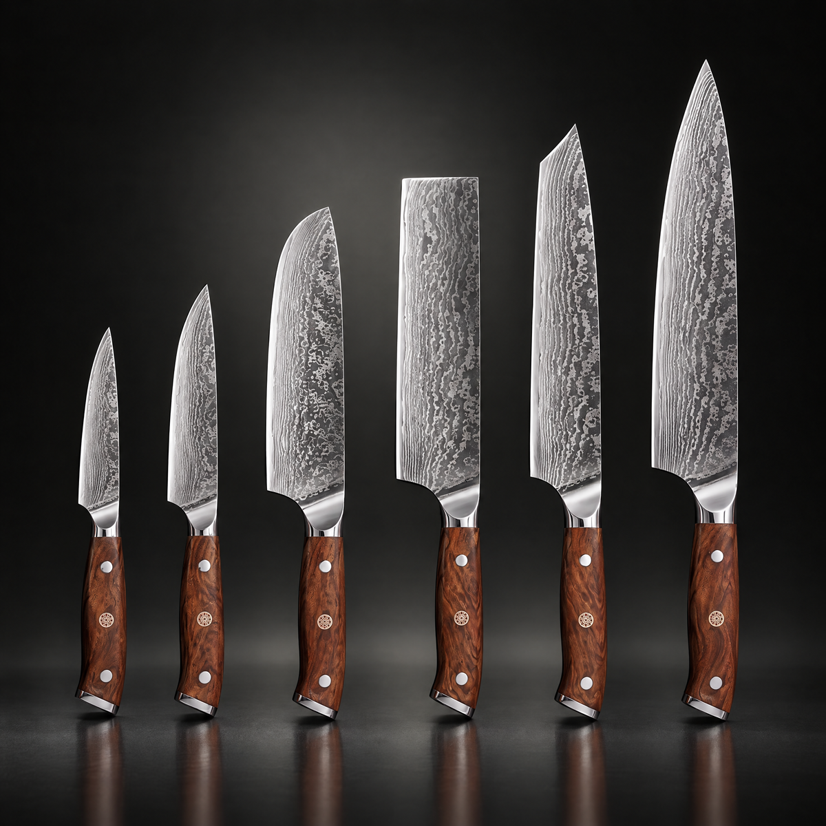 Musashi Damascus Knife Set