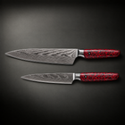 Kurenai 2-Piece Knife Set (Gyuto & Utility), full side profile