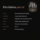 Shizuma Damascus Knife Set specifications