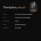 Shizuma 2-Piece Knife Set (Gyuto & Petty) specifications