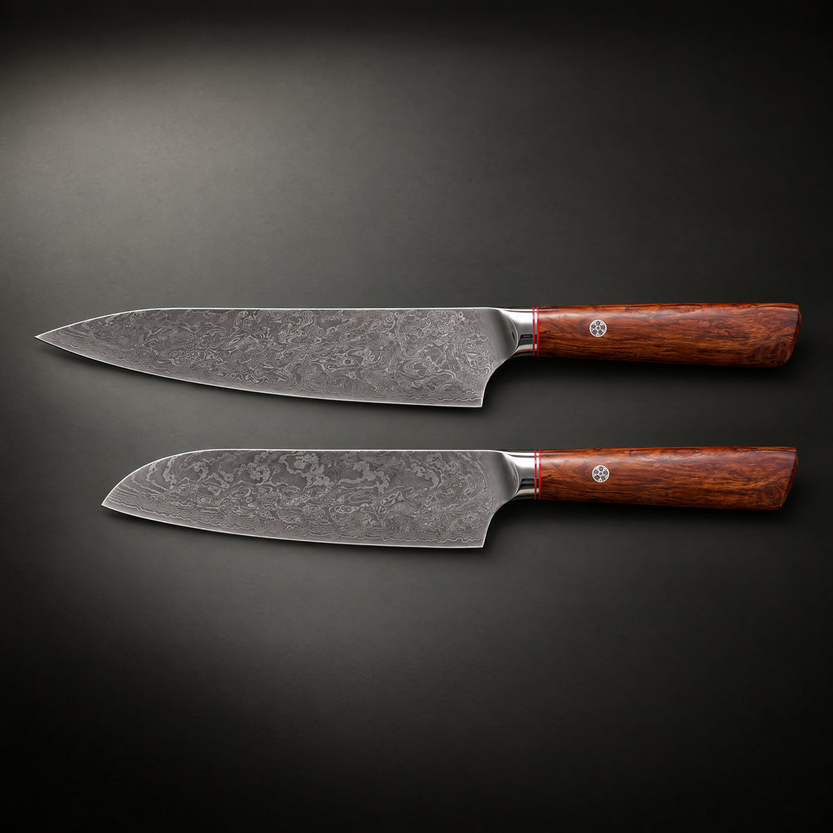 Takamori 2-Piece Knife Set (Gyuto & Santoku), full side profile
