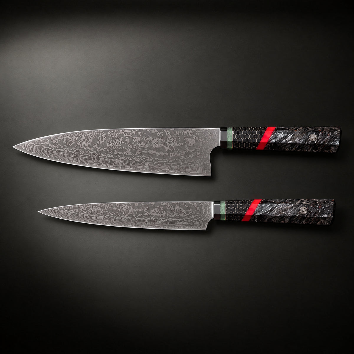Shingen 2-Piece Knife Set (Gyuto & Utility), full side profile