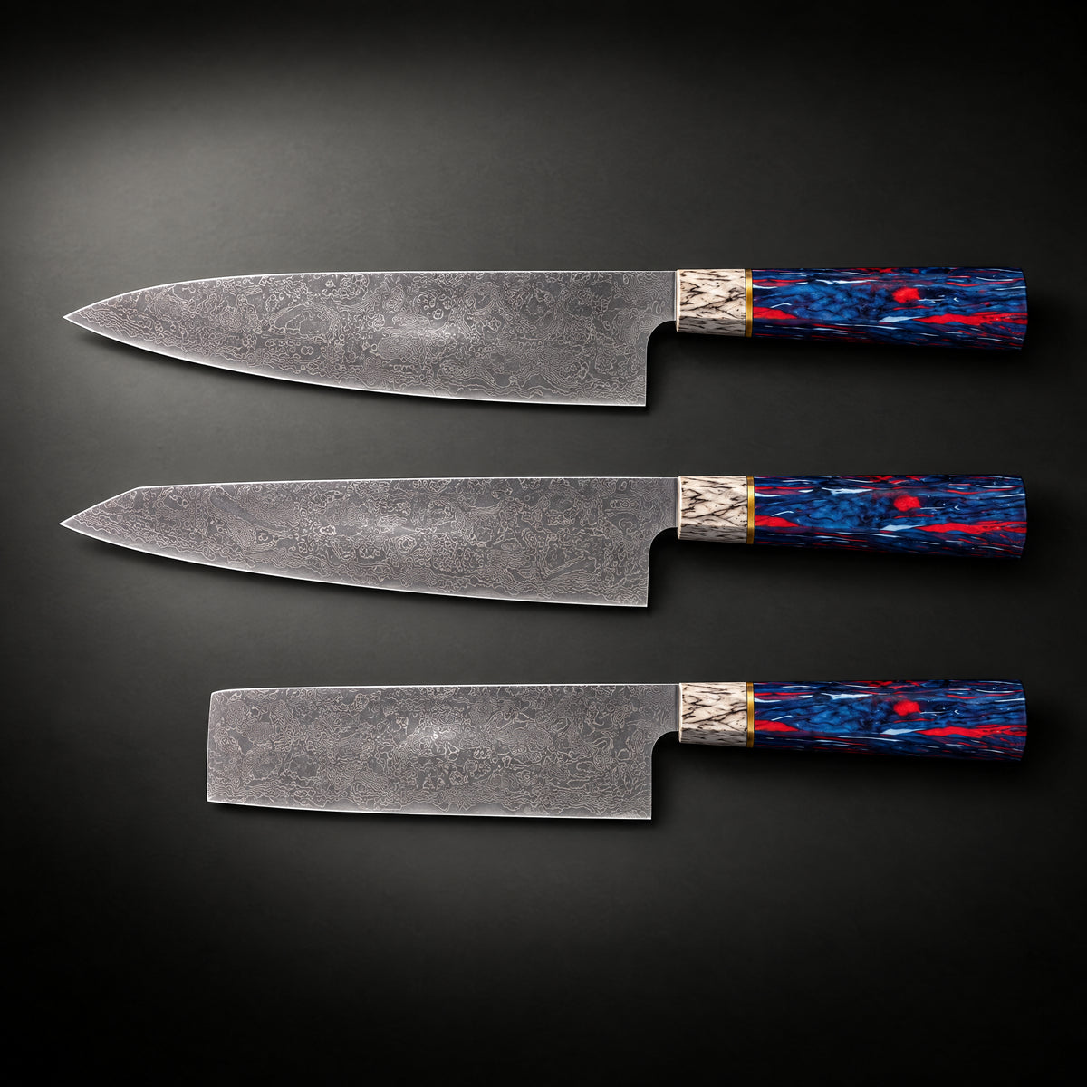 Raiko 3-Piece Knife Set, full side profile