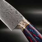 Close-up of the raiko 3-piece knife set blade and handle