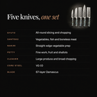 Ryujin Damascus Knife Set specifications